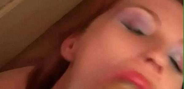  Spit, sperm, huge dildo in mouth, cum - mess all over pretty face. Old video for webcam site Vanda aka V A N D A